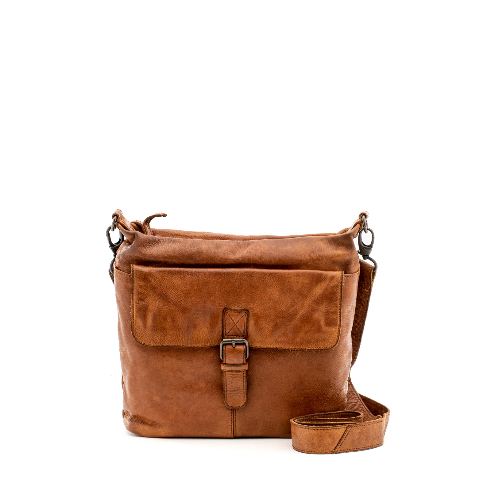 Gianni Conti Medium Soft Italian Leather Tan Crossbody Bag 4202745